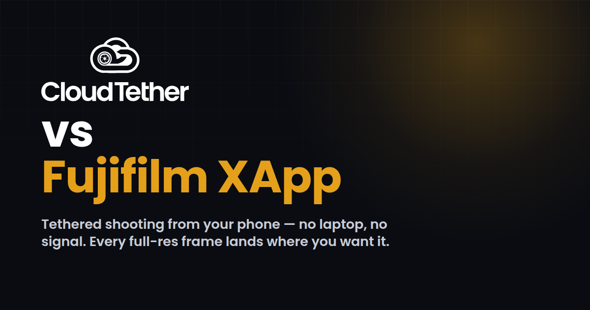 CloudTether vs Fujifilm XApp